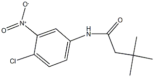 N-{4-chloro-3-nitrophenyl}-3,3-dimethylbutanamide Struktur