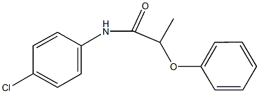 N-(4-chlorophenyl)-2-phenoxypropanamide Struktur