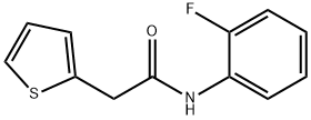 N-(2-fluorophenyl)-2-thien-2-ylacetamide Struktur