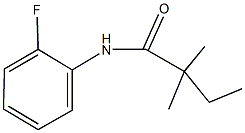 N-(2-fluorophenyl)-2,2-dimethylbutanamide Struktur