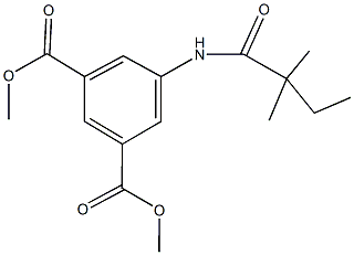 dimethyl 5-[(2,2-dimethylbutanoyl)amino]isophthalate Struktur