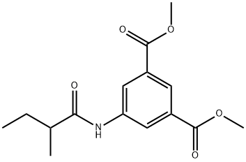 dimethyl 5-[(2-methylbutanoyl)amino]isophthalate Struktur