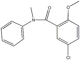 5-chloro-2-methoxy-N-methyl-N-phenylbenzamide Struktur