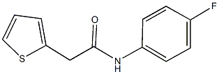 N-(4-fluorophenyl)-2-(2-thienyl)acetamide Struktur