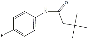 N-(4-fluorophenyl)-3,3-dimethylbutanamide Struktur