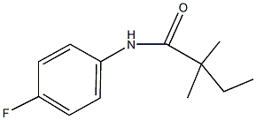 N-(4-fluorophenyl)-2,2-dimethylbutanamide Struktur