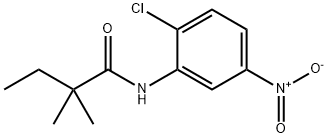 N-{2-chloro-5-nitrophenyl}-2,2-dimethylbutanamide Struktur