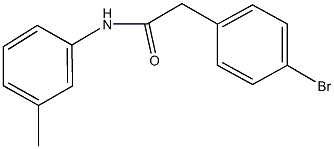 2-(4-bromophenyl)-N-(3-methylphenyl)acetamide Struktur