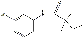 N-(3-bromophenyl)-2,2-dimethylbutanamide Struktur