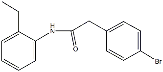 2-(4-bromophenyl)-N-(2-ethylphenyl)acetamide Struktur