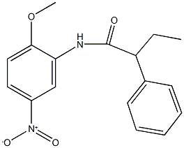 N-{5-nitro-2-methoxyphenyl}-2-phenylbutanamide Struktur