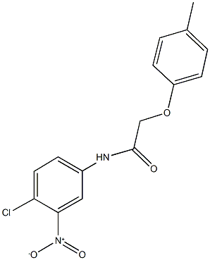 N-{4-chloro-3-nitrophenyl}-2-(4-methylphenoxy)acetamide Struktur