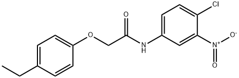 N-{4-chloro-3-nitrophenyl}-2-(4-ethylphenoxy)acetamide Struktur