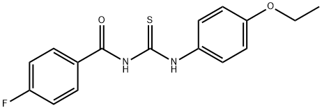 N-(4-ethoxyphenyl)-N'-(4-fluorobenzoyl)thiourea Struktur