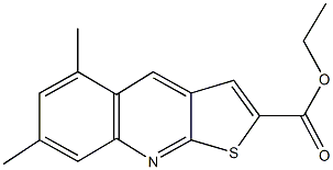 ethyl 5,7-dimethylthieno[2,3-b]quinoline-2-carboxylate Struktur