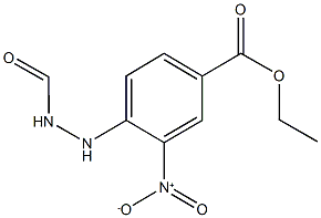 ethyl 4-(2-formylhydrazino)-3-nitrobenzoate Struktur