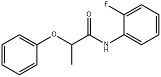 N-(2-fluorophenyl)-2-phenoxypropanamide Struktur