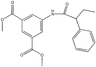 dimethyl 5-[(2-phenylbutanoyl)amino]isophthalate Struktur