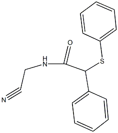 N-(cyanomethyl)-2-phenyl-2-(phenylsulfanyl)acetamide Struktur