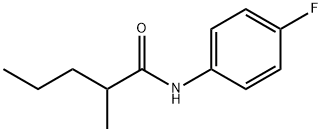 N-(4-fluorophenyl)-2-methylpentanamide Struktur