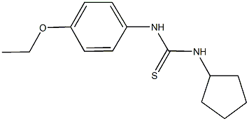 N-cyclopentyl-N'-(4-ethoxyphenyl)thiourea Struktur