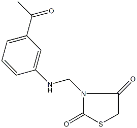 3-[(3-acetylanilino)methyl]-1,3-thiazolidine-2,4-dione Struktur