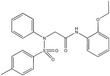 N-(2-ethoxyphenyl)-2-{[(4-methylphenyl)sulfonyl]anilino}acetamide Struktur