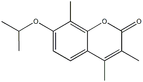 7-isopropoxy-3,4,8-trimethyl-2H-chromen-2-one Struktur