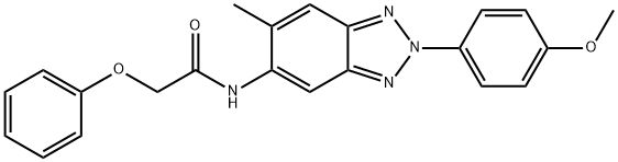 N-[2-(4-methoxyphenyl)-6-methyl-2H-1,2,3-benzotriazol-5-yl]-2-phenoxyacetamide Structure