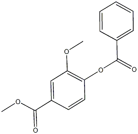 methyl 4-(benzoyloxy)-3-methoxybenzoate Struktur