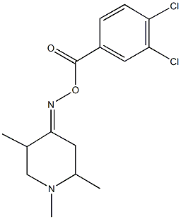 1,2,5-trimethyl-4-piperidinone O-(3,4-dichlorobenzoyl)oxime Struktur