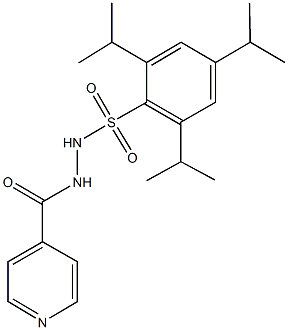 N'-isonicotinoyl-2,4,6-triisopropylbenzenesulfonohydrazide Struktur