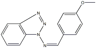 N-(1H-1,2,3-benzotriazol-1-yl)-N-(4-methoxybenzylidene)amine Struktur