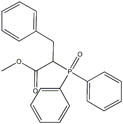 methyl 2-(diphenylphosphoryl)-3-phenylpropanoate Struktur