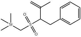 {[(1-benzyl-2-methyl-2-propenyl)sulfonyl]methyl}(trimethyl)silane Struktur