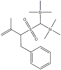 [[(1-benzyl-2-methyl-2-propenyl)sulfonyl](trimethylsilyl)methyl](trimethyl)silane Struktur