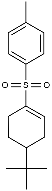 1-[(4-tert-butyl-1-cyclohexen-1-yl)sulfonyl]-4-methylbenzene Struktur