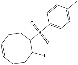 5-iodo-6-[(4-methylphenyl)sulfonyl]-1-cyclooctene Struktur