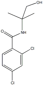 2,4-dichloro-N-(2-hydroxy-1,1-dimethylethyl)benzamide Struktur