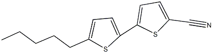 2'-pentyl-5,5'-bithiophene-2-carbonitrile Struktur