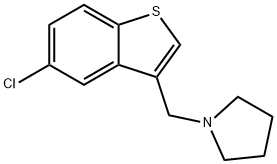 1-[(5-chloro-1-benzothien-3-yl)methyl]pyrrolidine Struktur