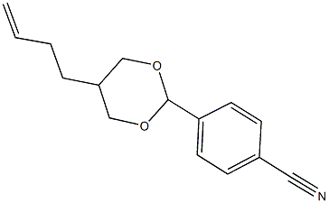 4-[5-(3-butenyl)-1,3-dioxan-2-yl]benzonitrile Struktur