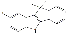 10,10-dimethyl-5,10-dihydroindeno[1,2-b]indol-8-yl methyl ether Struktur