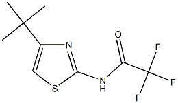 N-(4-tert-butyl-1,3-thiazol-2-yl)-2,2,2-trifluoroacetamide Struktur