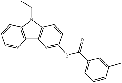 N-(9-ethyl-9H-carbazol-3-yl)-3-methylbenzamide Struktur