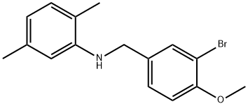 N-{[3-bromo-4-(methyloxy)phenyl]methyl}-2,5-dimethylaniline Struktur