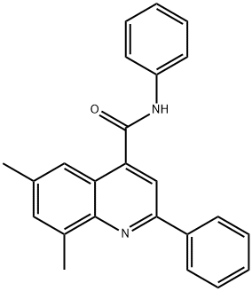 6,8-dimethyl-N,2-diphenyl-4-quinolinecarboxamide Struktur