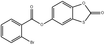 2-oxo-1,3-benzoxathiol-5-yl 2-bromobenzoate Struktur