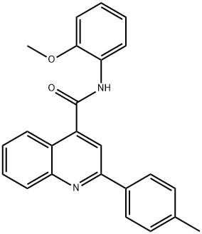 N-(2-methoxyphenyl)-2-(4-methylphenyl)-4-quinolinecarboxamide Struktur