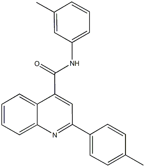 N-(3-methylphenyl)-2-(4-methylphenyl)-4-quinolinecarboxamide Struktur